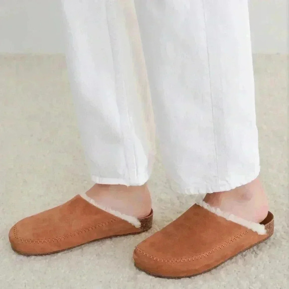 New Jenni Kayne Shearling Lined Moc Clog Shoes 38/ 7.5 - Picture 1 of 11